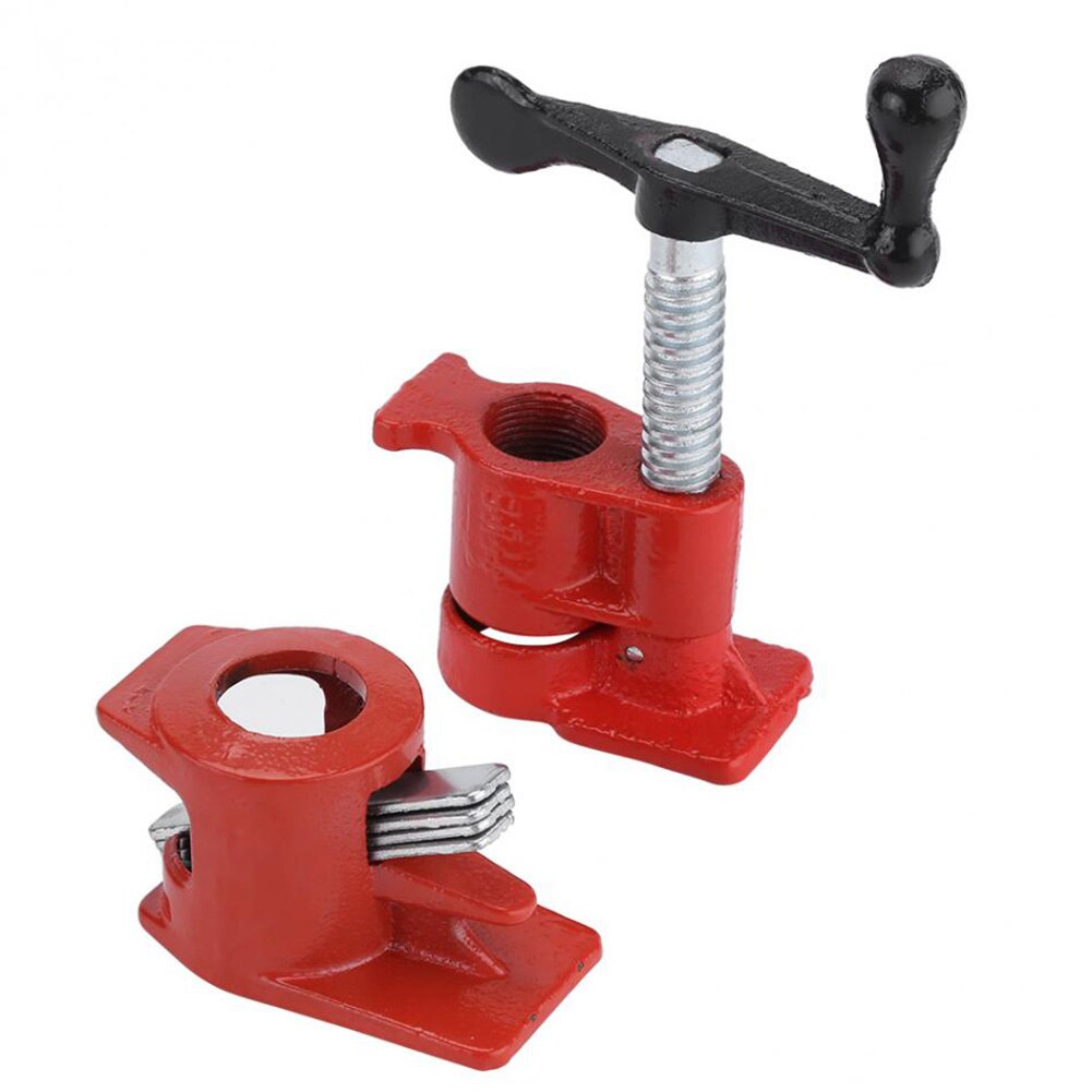 3/4 inch Heavy Duty Pipe Clamp Woodworking Wood Gluing Pipe Clamp 3/4 inch Pipe Clamp Fixture Carpenter Woodworking Tools