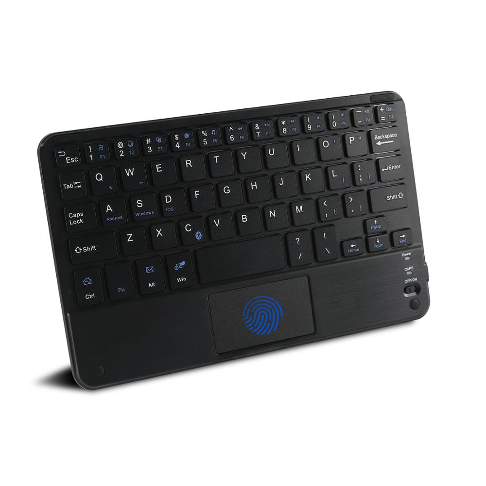 Bluetooth Keyboard Mini Wireless Keyboard Rechargeable BT 5.0 Touch Keypad Ultra-thin Ergonomic Keybord with 59 Keycaps For PC