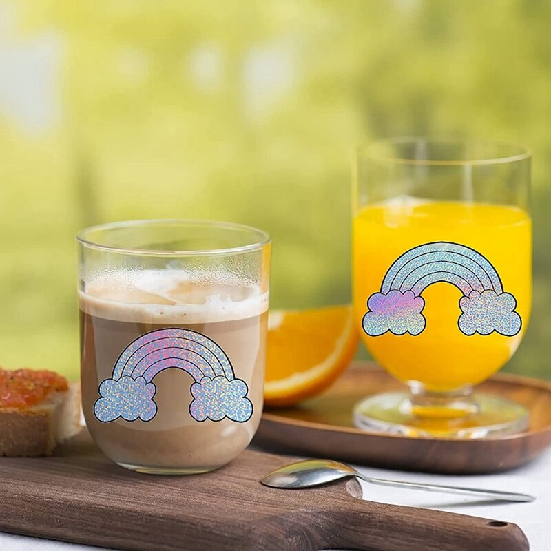 20 Sheets Holographic Sticker Paper Holographic Printable Stickers Vinyl Stickers For Silhouette Reliefs, Decals B