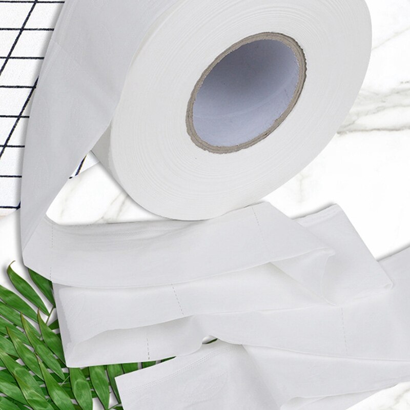 Thick Jumbo Roll Bathroom Tissue 4-Ply White 2 Rolls Toilet Paper Roll Household