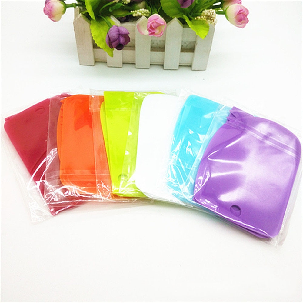 Couteau à pâte en plastique, 3 pièces, outils de pâtisserie, couteau à pâte en plastique, glaçage, Fondant, grattoir, décoration, bord lisse et dentelé, spatules, coupe-gâteau