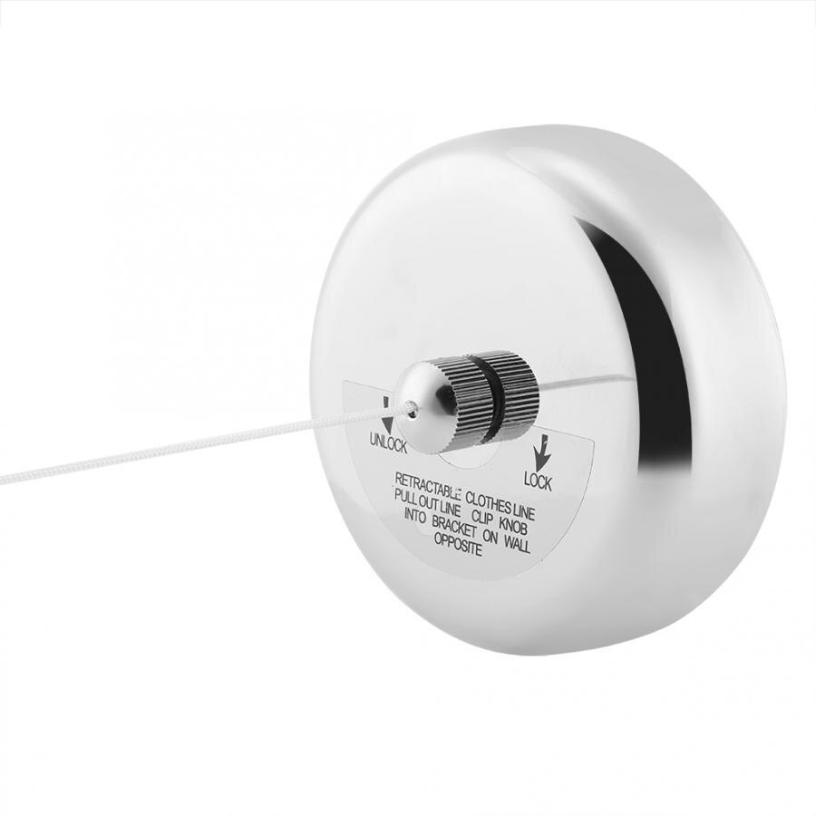 Stainless Steel Clothesline Retractable Clothes Line Dryer Indoor Outdoor Laundry Single Clothesline Clothes Drying Line 2.8m