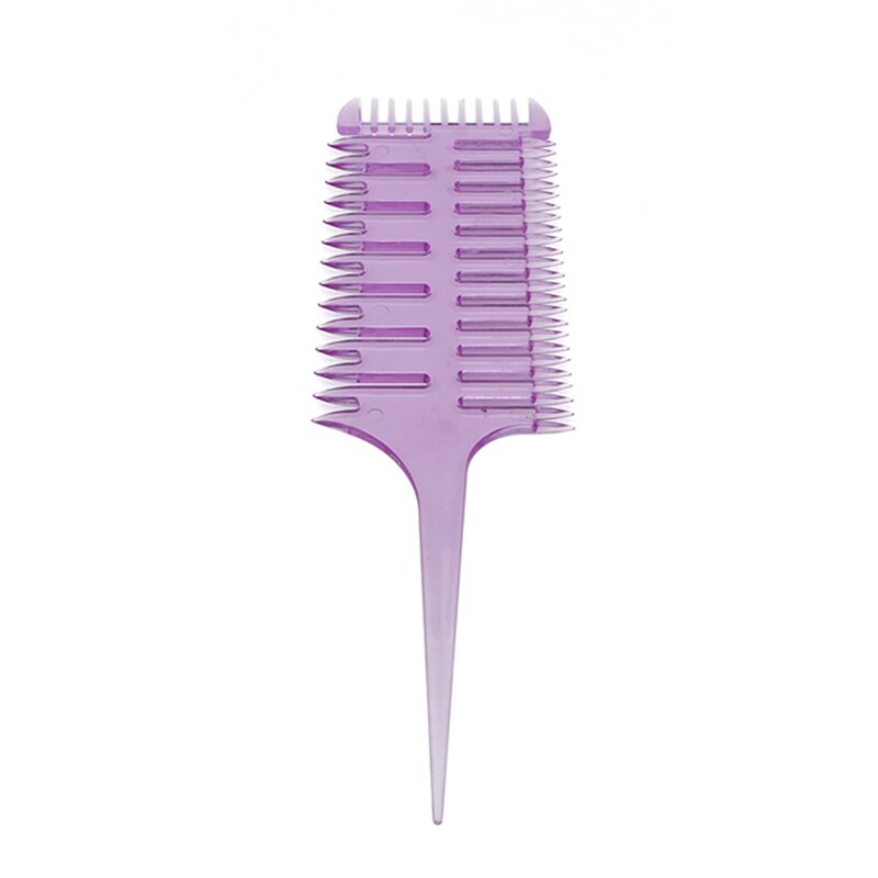 Barber Salon Style Haircut Comb With Tail Fish Bone Shape Colorful Women Updo Big Tooth Comb Hair Dyeing Tool