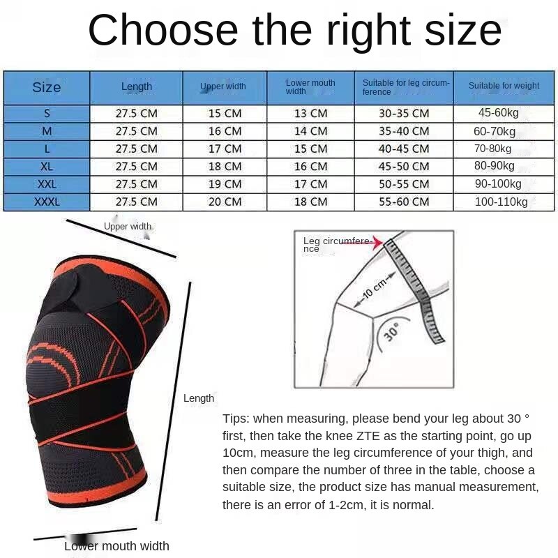 Ginocchiere a gomito regolabili personalizzate del produttore/ginocchiera manica a compressione coppia supporto per ginocchio/supporto per articolazione del ginocchio