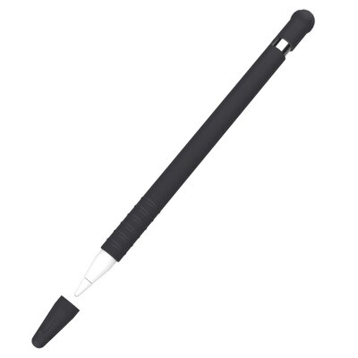 Silicone manchon capuchon pointe porte-couvercle tablette tactile stylet pochette manchon pour Apple crayon 1 génération étui pour ipad crayon: Black