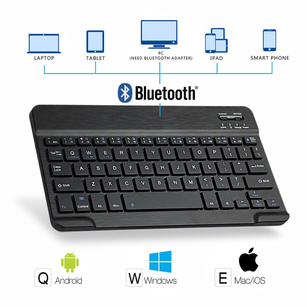 For iPad 9.7 5th 6th Gernation Case Keyboard For iPad For iPad Pro with Pencil Holder QWERTY AZERTY Bluetooth Keyboard: 1009230