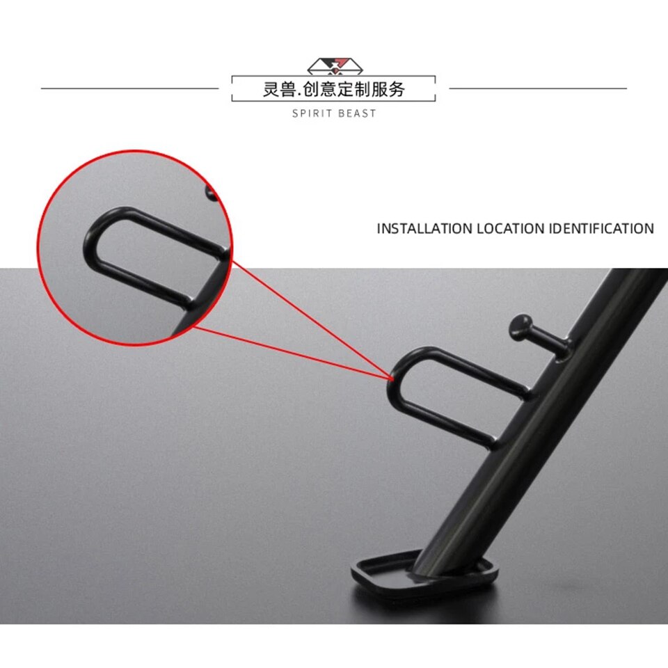 Motorcycle Side frame auxiliary block Side support kick Side support side widener For Honda SCR110 WH110T RX125FI NX125 WH125T