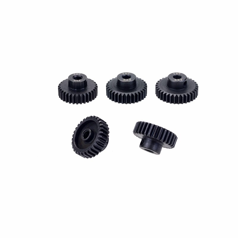 5PCS 48DP 3.175mm Metal Pinion Motor Gear Set for 1/10 RC Car Motor