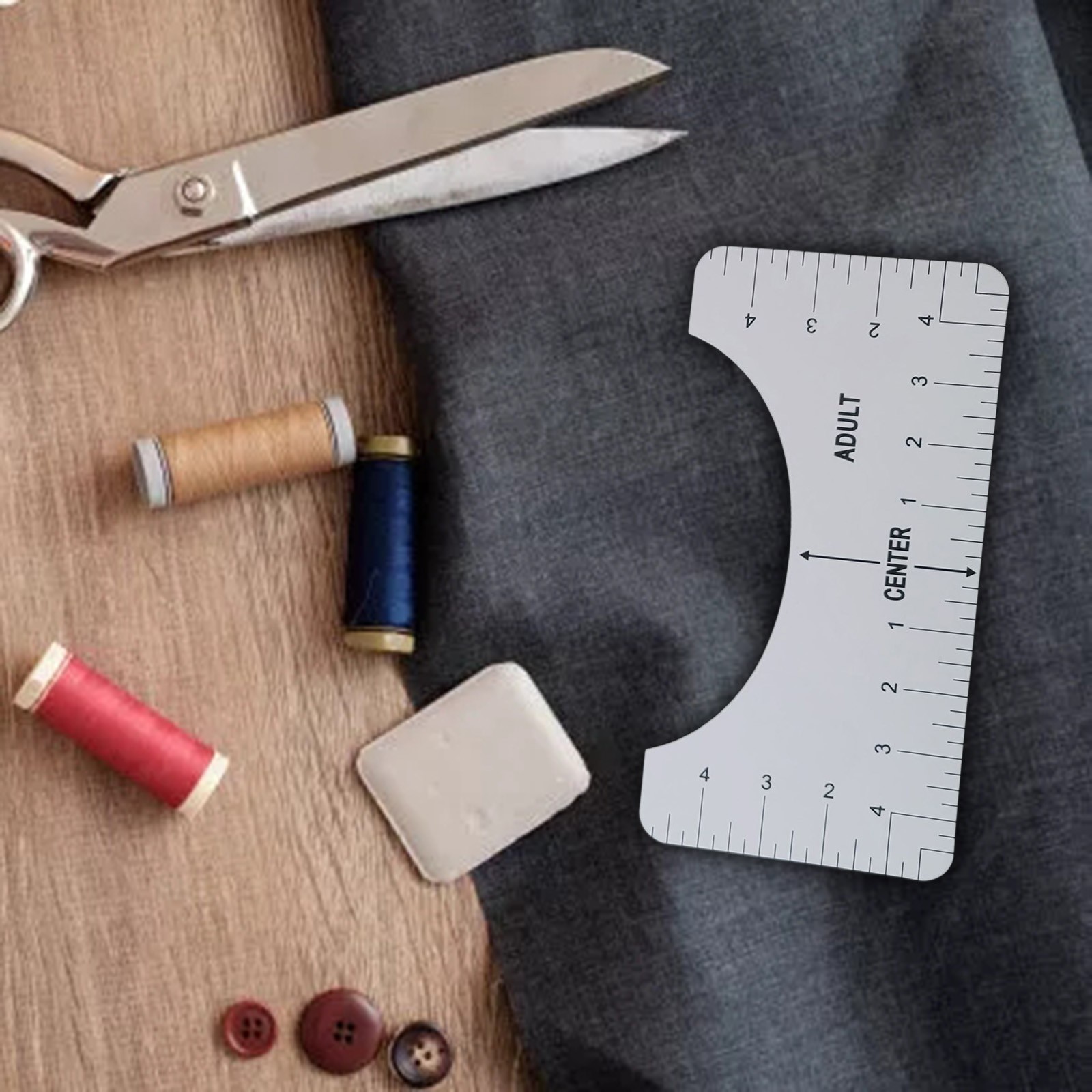 4 stk/sæt t-shirt lineal til justering til t-shirt linealer med størrelseskort tegning skabelon håndværktøj linealer