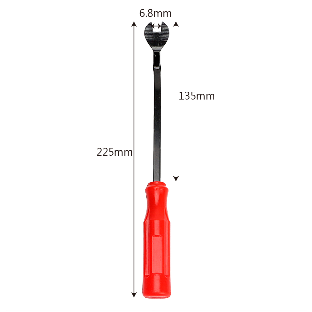 Diywork Car Door Panel Crowbar Staple Round Shank Flat Head Pointed Crowbar Universal Fastener Tool Repair Tools