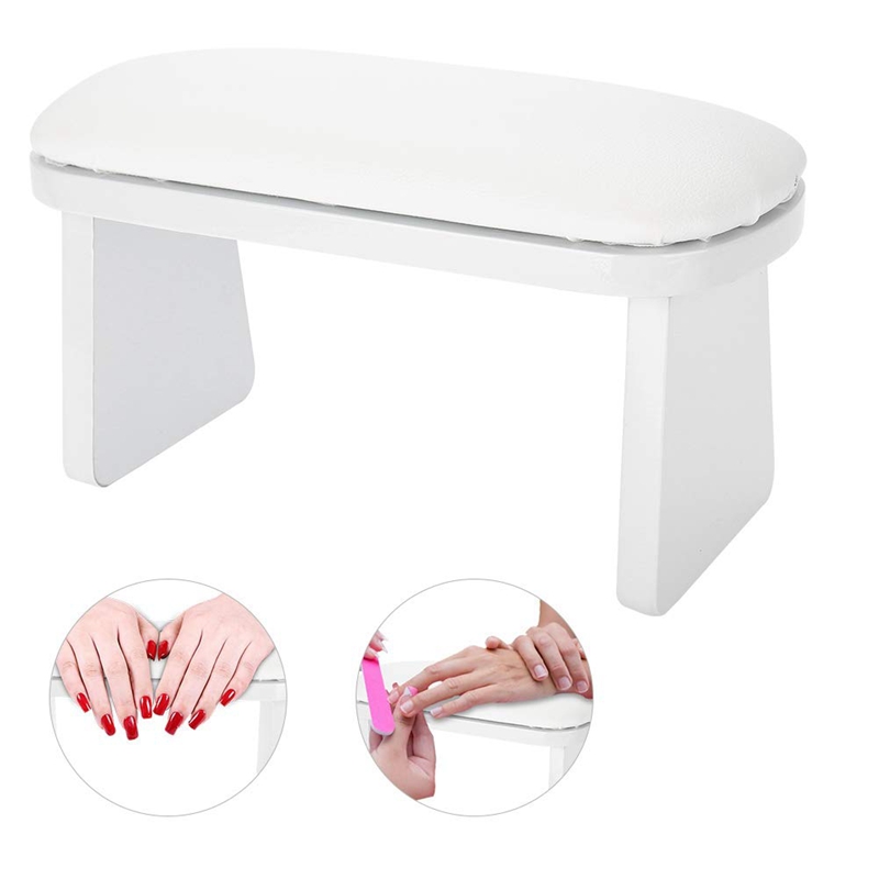 Manicure håndpude negle armlæn pude manicure bordmåtte arm håndled håndstøtte salon pude hvid