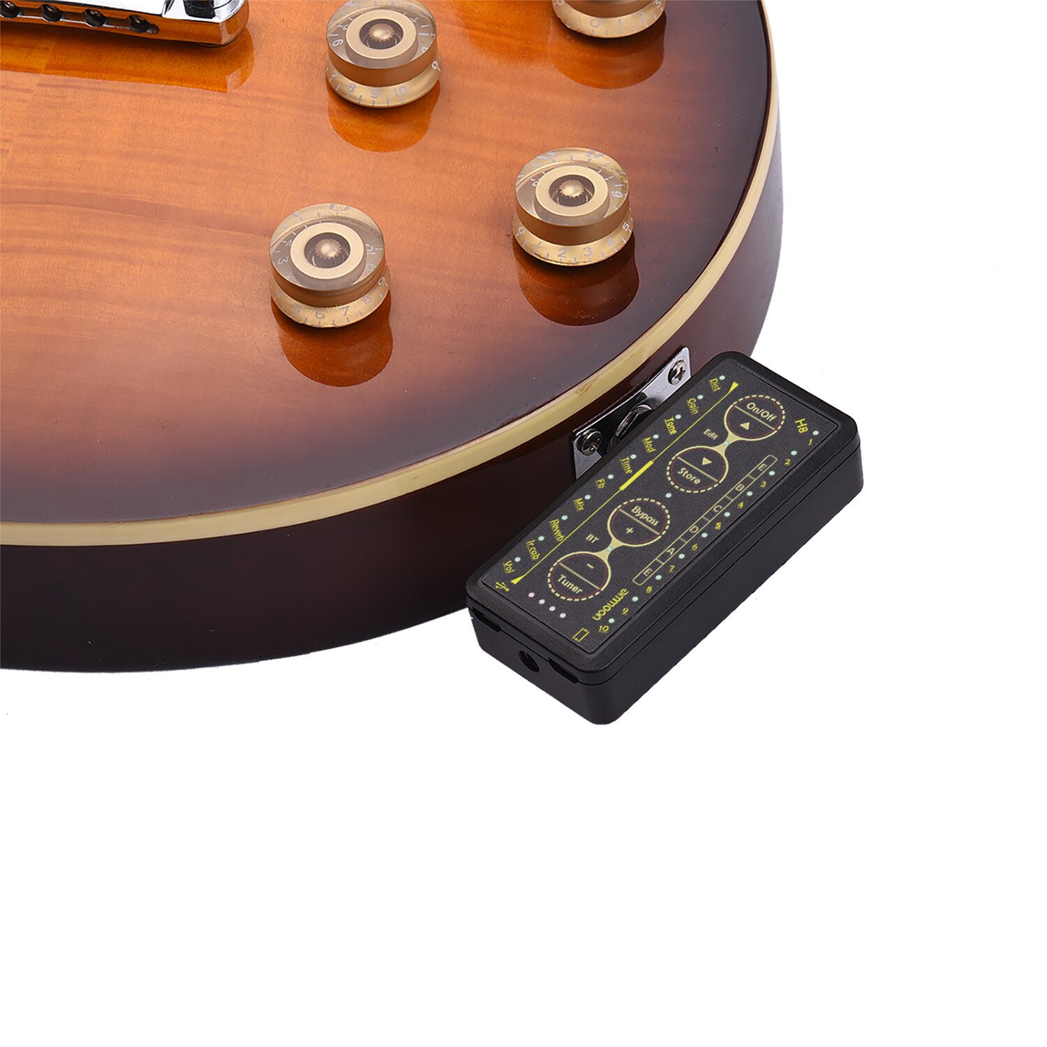 ammoon Multi-effects Guitar Headphone Amplifier Rechargeable Pocket Headphone Guitar Amp with 3.5mm Jack for Guitar Amplifier