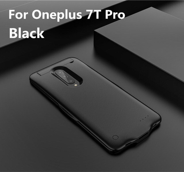 KQJYS-fundas de cargador de batería portátil de 6800mAh para Oneplus 7T Pro, funda de Banco de carga de energía para Oneplus 7T: Black  for 7T Pro