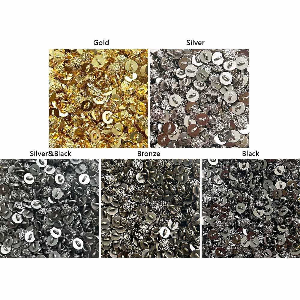 20 szt. Nowe 7mm Kwiatowe Klamry Metalowe mini retro Starożytne Guziki Ręcznie Robione Klamry robić Płaszczy dla Lalek DIY Akcesoria robić Ubranek dla Lalek