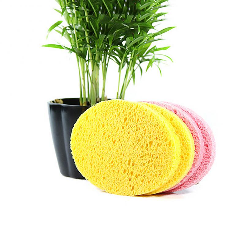 Bamboe Houtskool Facial Cosmetische Puff Face Wash Spons Puff Tool Comedondrukker Cleaner Gezicht Cleaning Wash Pad