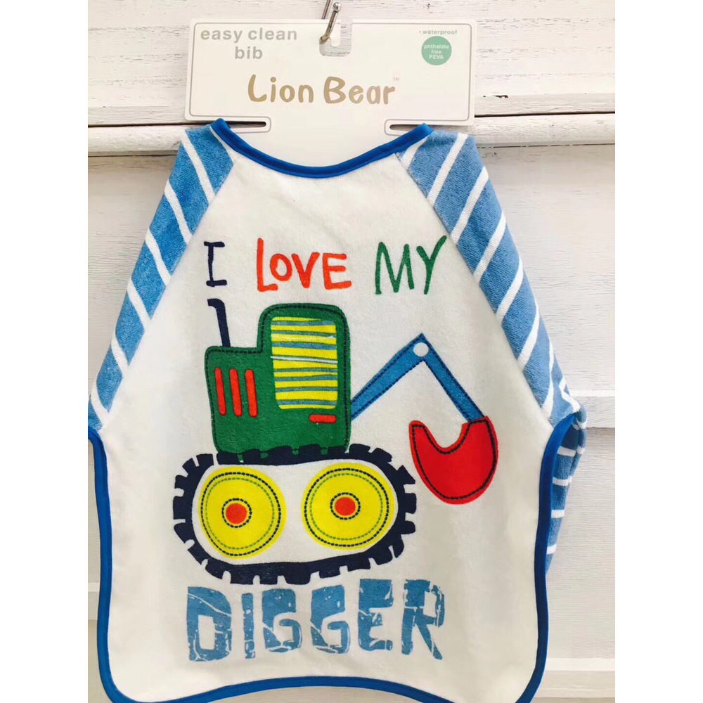 Apron baby bibs for babies Cotton waterproof Long Sleeve Smock Saliva Burp Cloth infant 6-24 Month kid baby feeding Accessories: 08308