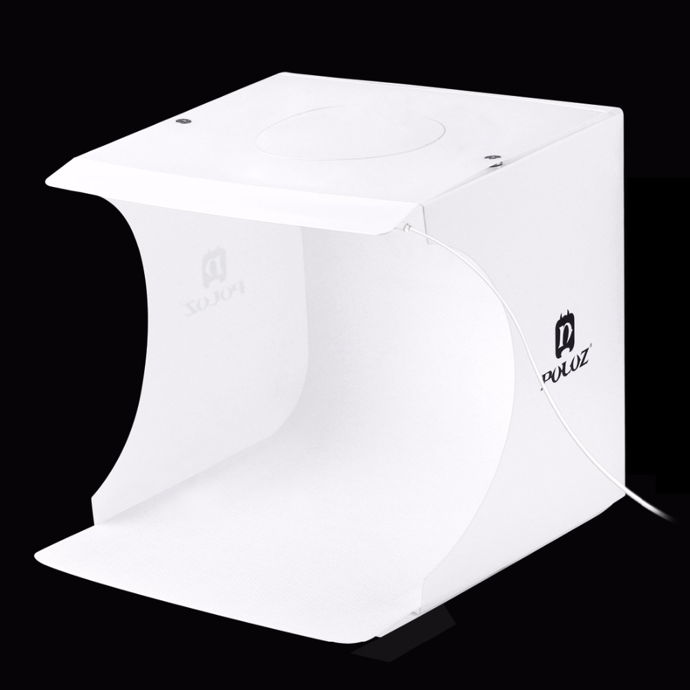 PULUZ Mini Photo Studio 20cm Foldable Light Photo Tent White Portable Lighting Studio Shooting Box 6 Colors Backdrops Photo Box