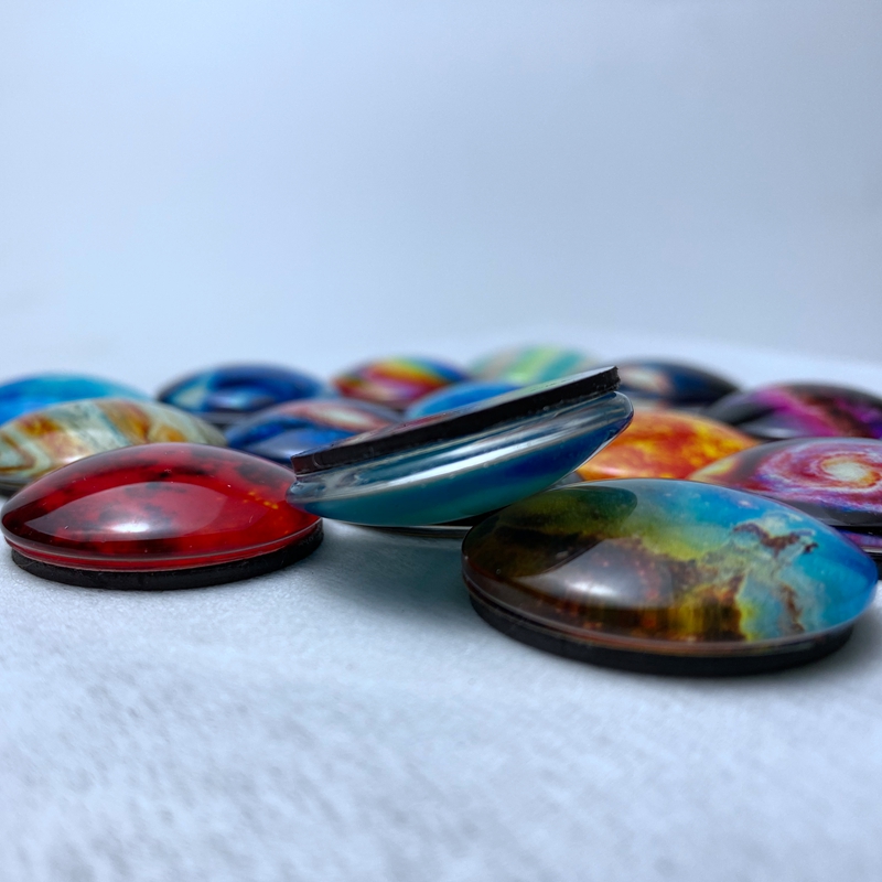 Solar System Luminous Magnet Fridge Planet Universe Outer Space Refrigerator Magnets Stickers Glass Glow In The Dark Home Decor