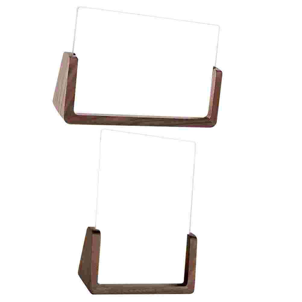 1pc Photo Frame Modern Durable Wood Photo Frame for Home: Black walnut