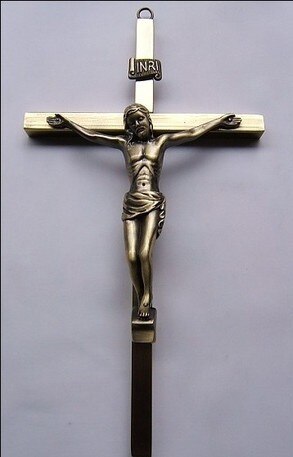 Jesus kirsite crucifix hängande katolsk helig kristen emmanuel christ jesu cross iesus figurer rod lamm av gud ca 22*11cm