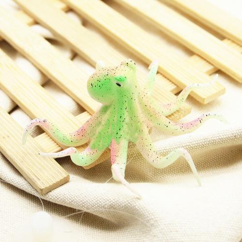 Luminous Artificial Octopus Simulation Fish Tank Aquarium Landscape Decoration: Green