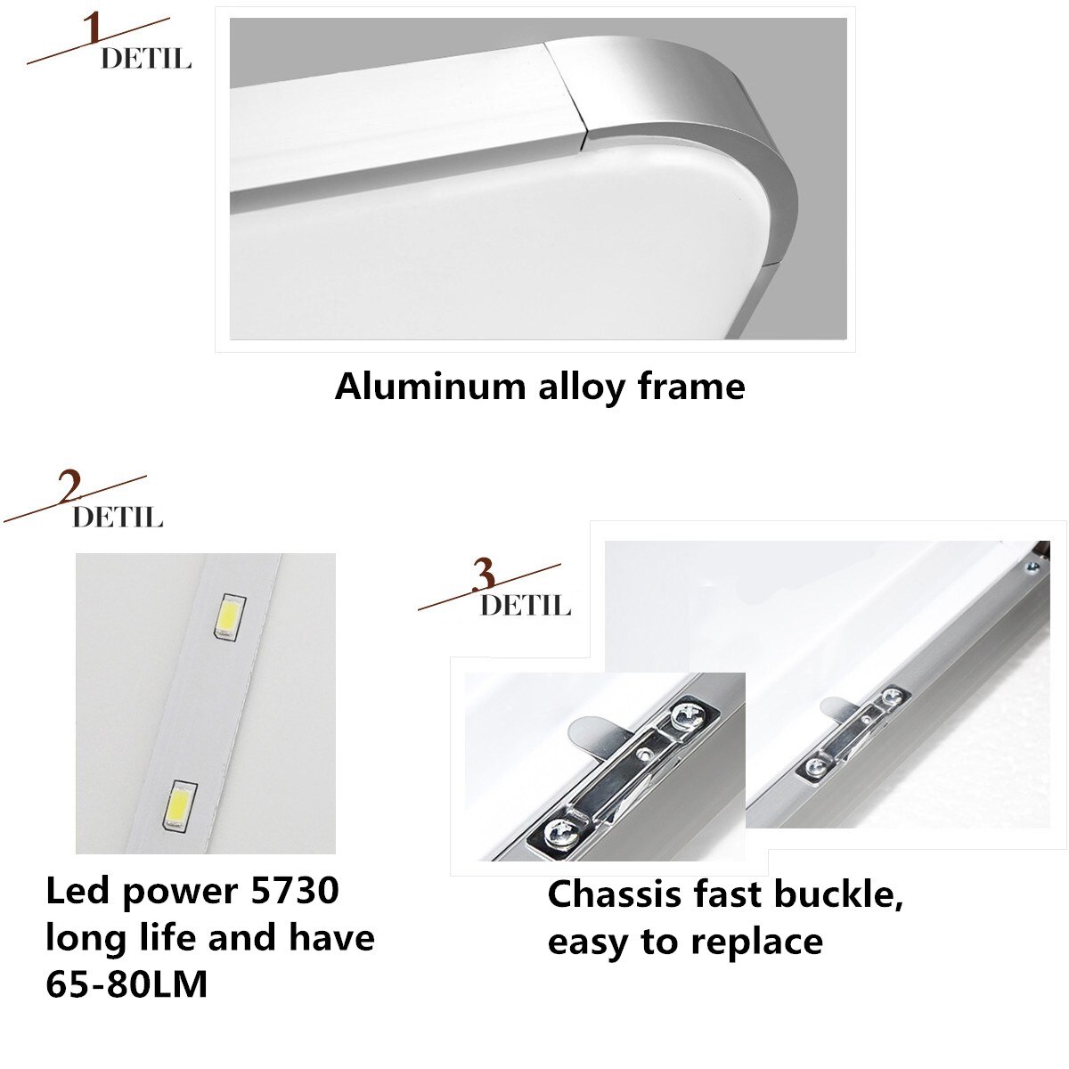 Modern Square LED Night Light 12W 18W 24W Ceiling Lamp Kitchen Bedroom Living Room Home Indoor Lighting Decor