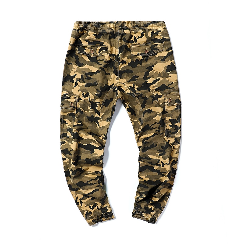 Plus size mænd sidelommer cargo harem bukser hip hop afslappet mandlige tatical joggerbukser afslappede streetwear bukser