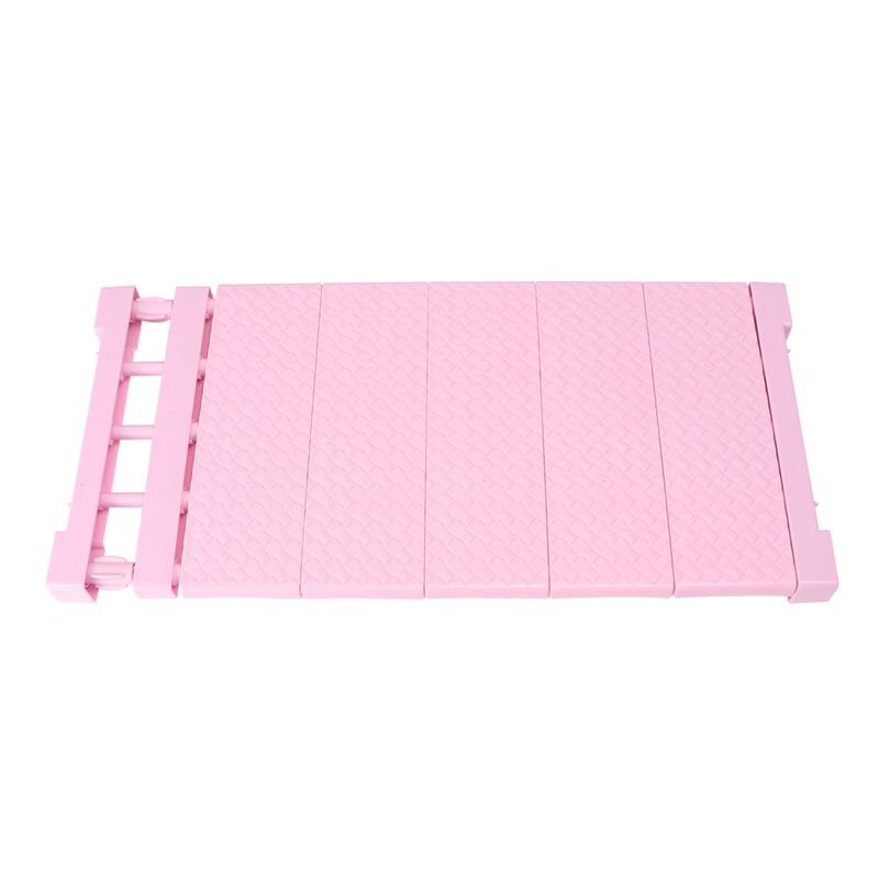Closets Shelf Divider Adjustable Storage Rack Shelf Organizer for Home Bedroom: Pink