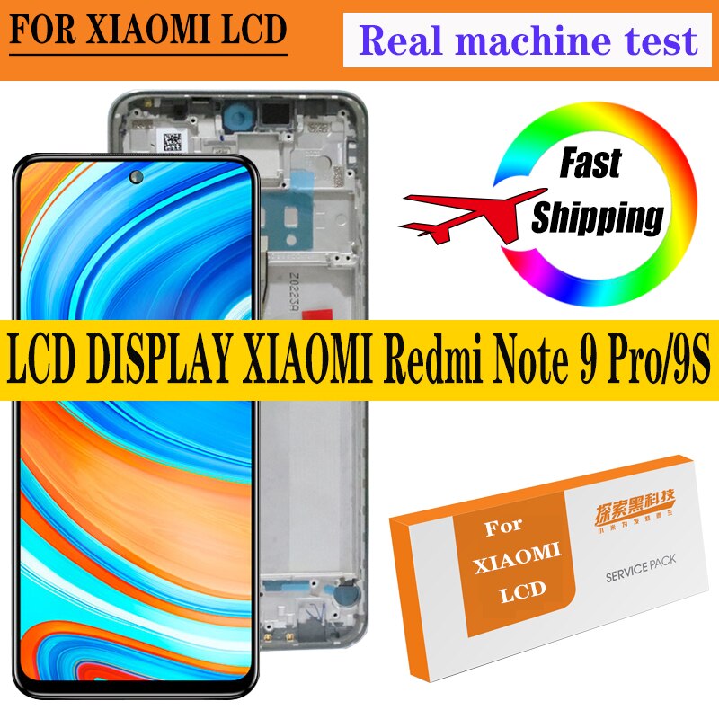 6.67 ''Anzeige Ersatz Für Xiaomi Redmi Hinweis 9s LCD berühren Bildschirm Digitizer Montage Für Redmi Hinweis 9 Profi Anzeige