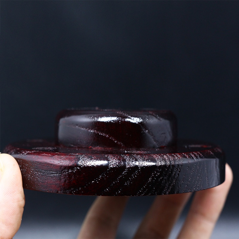 1set wooden fly cake fly tying craft furniture to hold 9flies fly tying widget storage tool ashtree solid wood base