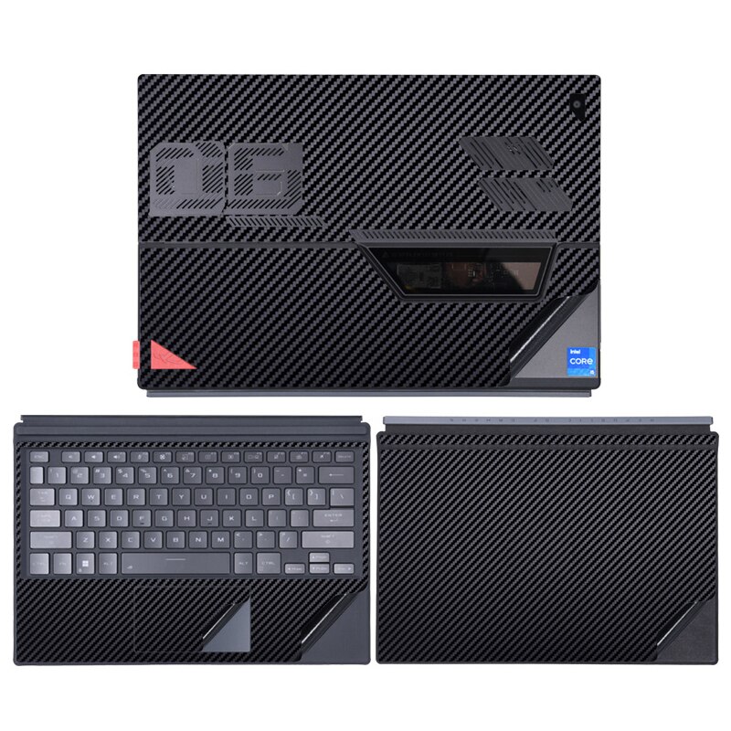 Protection Sticker for ASUS ROG Flow Z13 GZ301Z Ultra Slim Vinyl Decal for ASUS ROG Flow Z13 NoteBook PC Skin Color Optional: Carbon Fiber Black