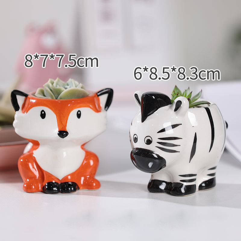 Strongwell Miniatuur Uil Bloempot Wastafel Bloempotten Fairy Tuin Potten Ornament Home Office Decor Succulent Groene Planten: 12