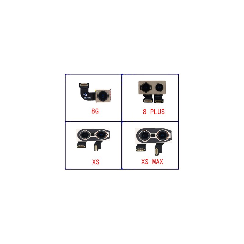 Originele Camera Voor Iphone 4S 5S 6 6S 7 8 Plus Back Camera Rear Belangrijkste Lens Flex kabel Camera Voor Iphone X Xr Xs Max 11 Pro Camera