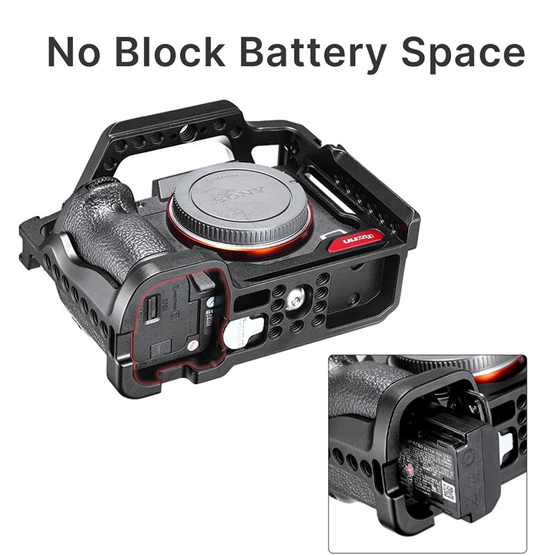 Ulanzi Camera Cage for Sony A7R3/A7M3 - Protective Housing with Cold Shoe Mount