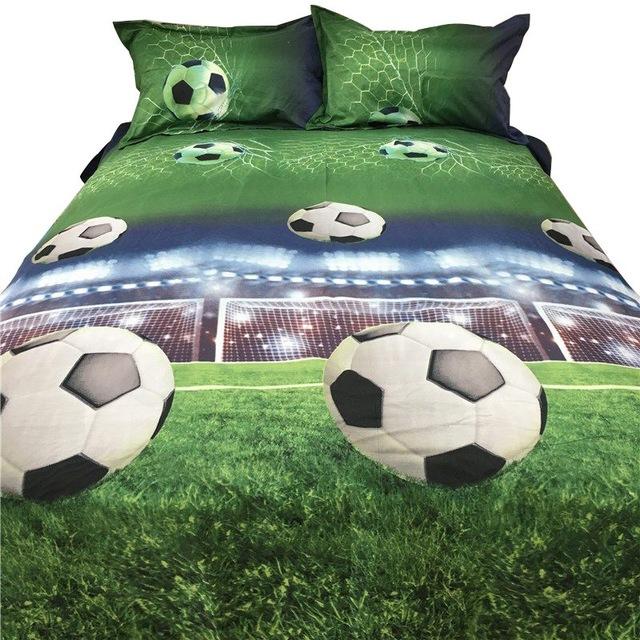 20 fotball laken 3d sengetøy sett dyne dyne dekselet seng i et blad av pose spredning sengeteppe bedset putevar dobbelt størrelse 19: Default Title