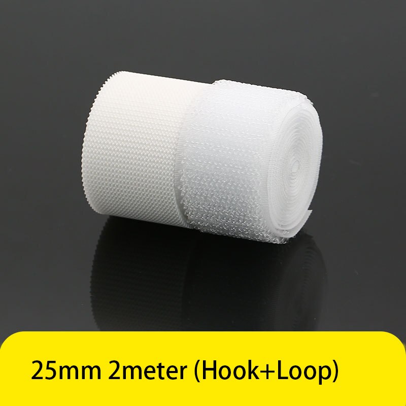 Bande velcro souple avec boucles et crochets, 2 mètres/paire, attache pour bébé, vêtements, accessoires de couture: 25mm 2 meters long