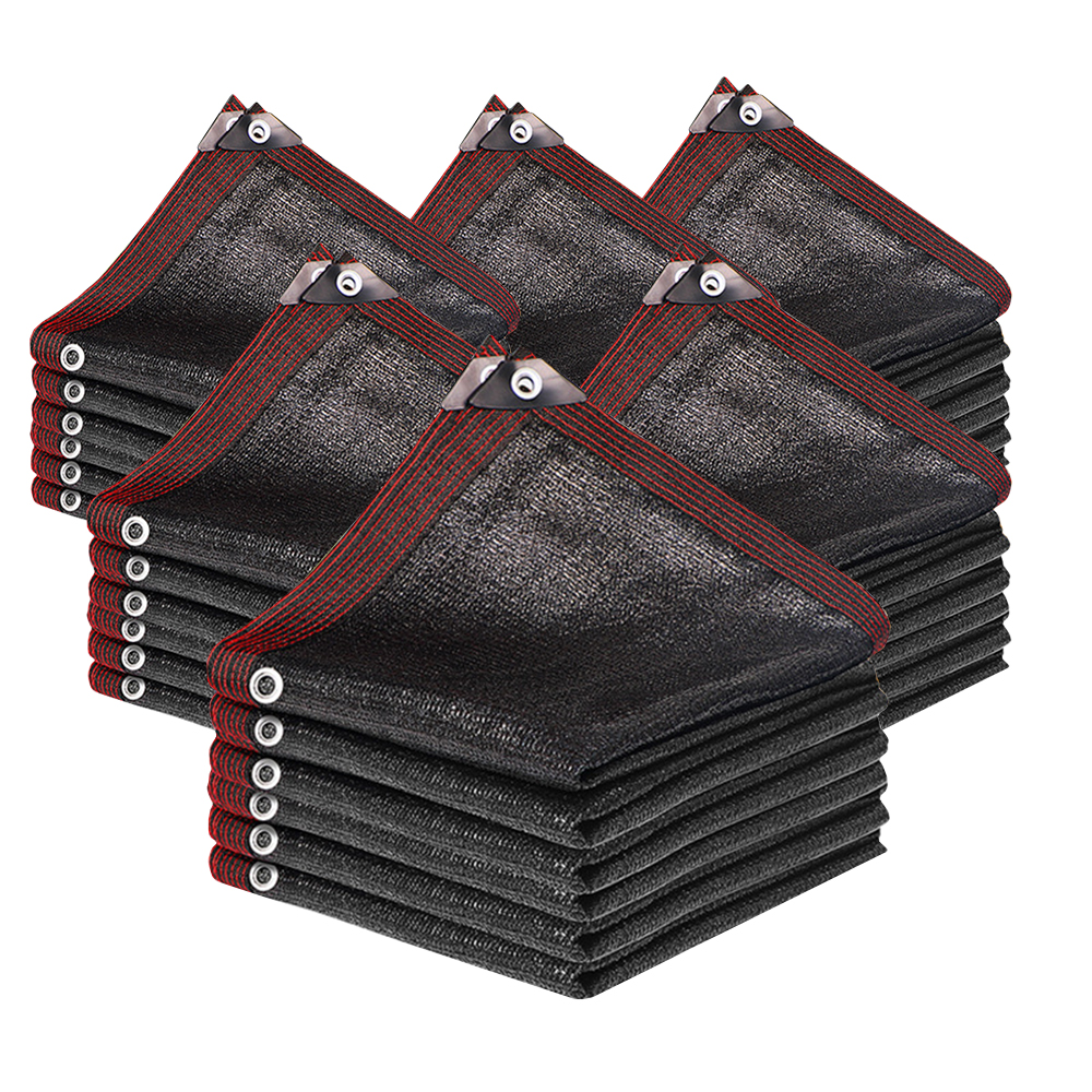 Red de sombreado gruesa negra para exteriores, protección solar cifrada, red aislante agrícola de verano para exteriores, protección solar/respira