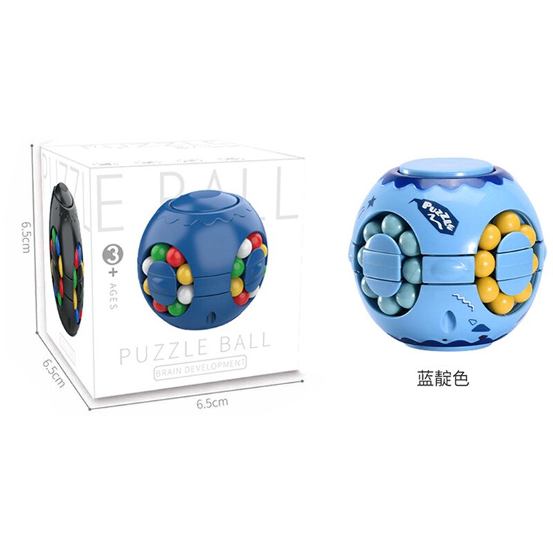 Meerdere Functies Fidget Spinner Gyro Verlicht Stress En Angst Speelgoed: Blauw