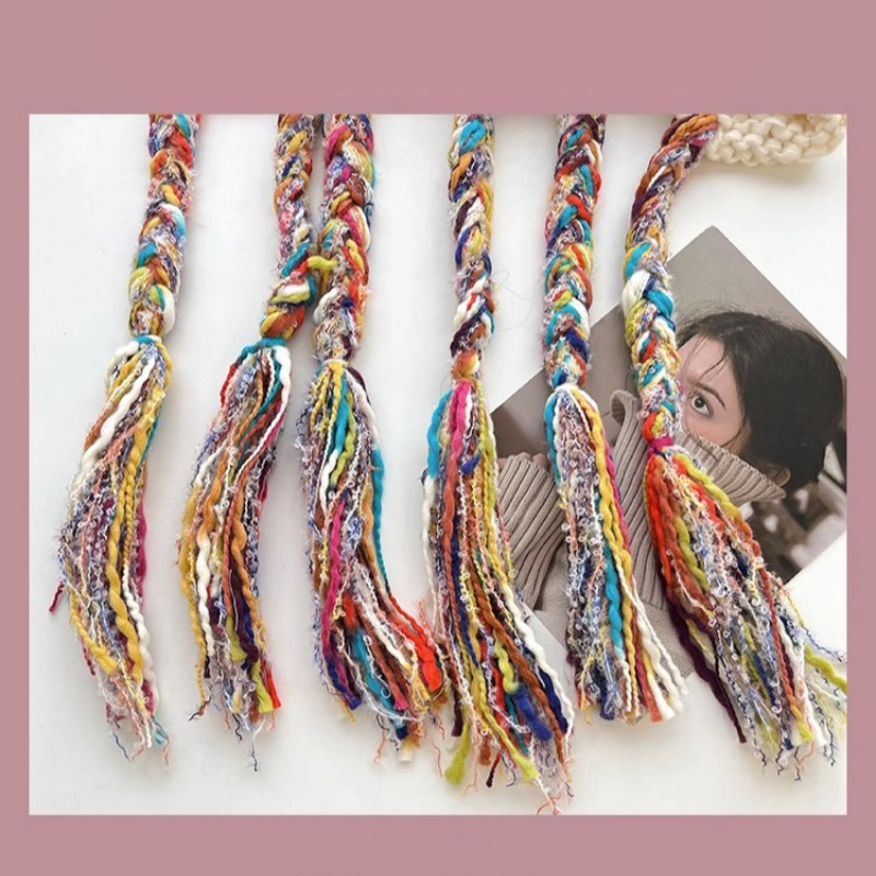Mütze Männer Frauen bunte Quaste Twist flechten Hütte Herbst Winter warme Gehörschutz kappen Studenten vielseitige einstellen Kopf gestrickt