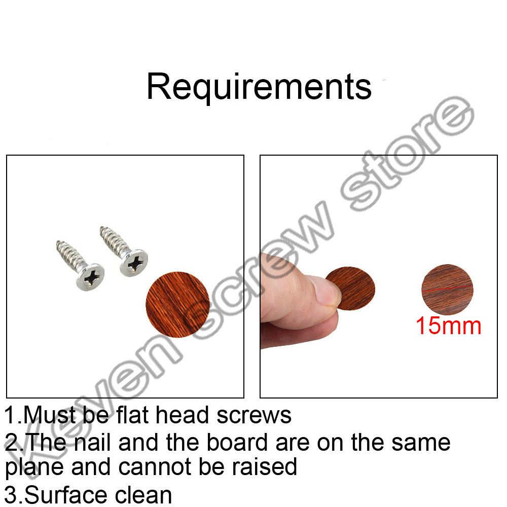 96Pcs/Sheet Pvc 15Mm Zelfklevende Decoratieve Films Meubels Schroef Cover Caps Stickers Hout Ambacht Bureau Kast ornament