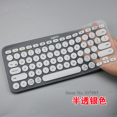 Silikon Tastatur Abdeckung Schutz Film Für logitech K380 K 380 Bluetooth tastatur multi-gerät mechanische haut Schutz: Silber-