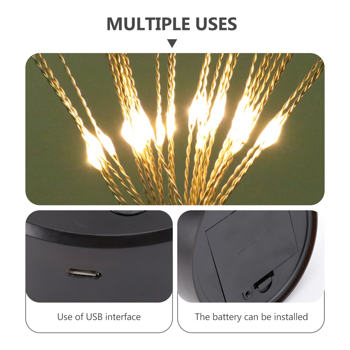 Paardebloem Led Vuurwerk Lamp String Decor Light String Binnenplaats Lamp