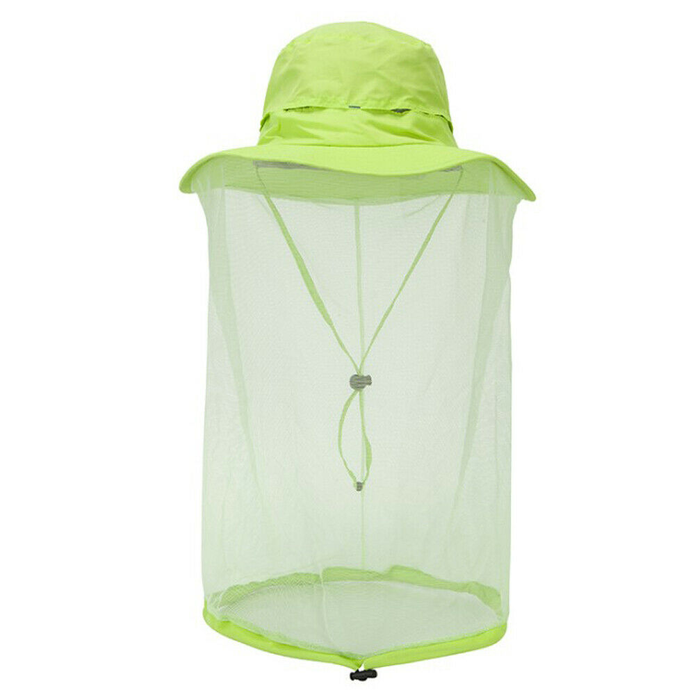11 Colors Mosquito Head Face Net Hat Hidden Mesh Protection Bug Bee Hiking Fishing Outdoor Caps: 5