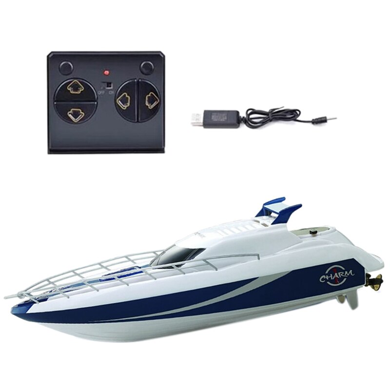 4CH 2.4G Rc Speedboot Super Elektrische Racing Rc Boot Afstandsbediening Hoge Snelheid Kids Kind Speelgoed