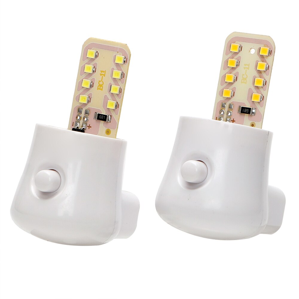Led natlys sengelampe vægstik lampe eu/us plug  ac 110-220v boligindretning lampe til børn baby soveværelse