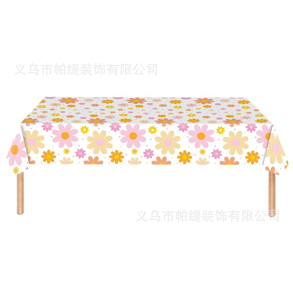 Flower Party Tableware Set Boho Birthday Decorations Daisy Paper Plates Cups Napkins Happy Birthday Party Tableware Party: Light Grey