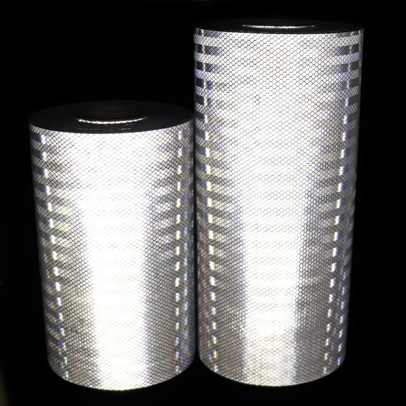 30/40CM Width Super Grade Yellow/ White Reflective PET Sheeting Road Traffic Warning Sign Strong Viscosity Sticker