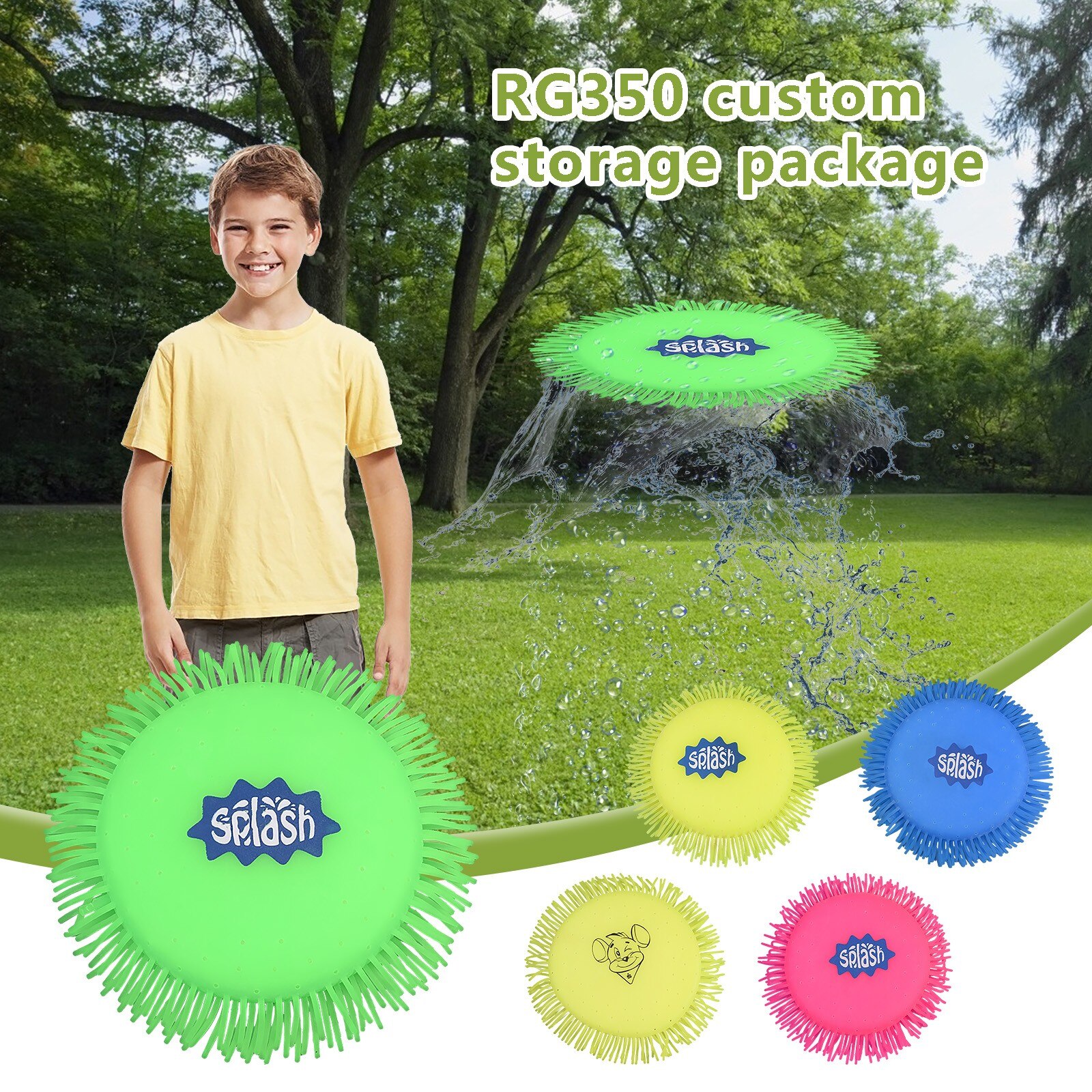 Kinderen Grappige Buitensporten Speelgoed Sunlites Sport Tornados Spinners Splashs Schijf Absorberende Speelgoed Spatten Fun Zomer Games