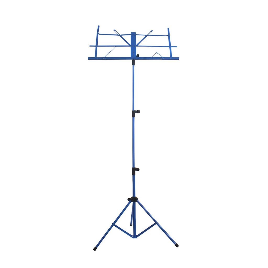 Draagbare Vouwen Zware Muziek Stand Bladmuziek Stand + Draagtas Voor Muziekinstrumenten Snaarinstrumenten: Blue