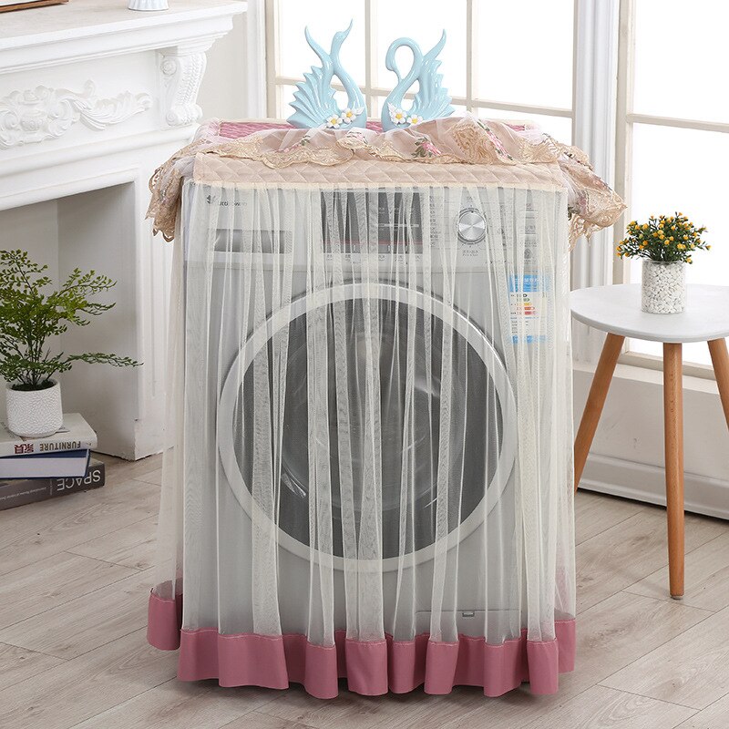 Lace Drum Washing Machine Cover Waterproof Sunscreen Dust Washing Machine Cover